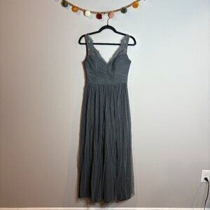 BHLDN Hitherto Fleur Dress in Gray